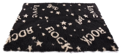 Vetbed Rock Zwart/Beige Gerecycled 75x50 cm