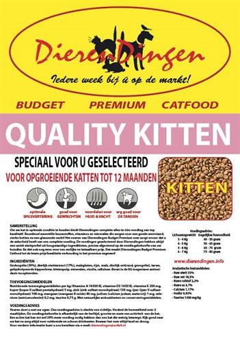 Budget Premium Kwaliteit Kattenvoer voor Kittens 15 kg
