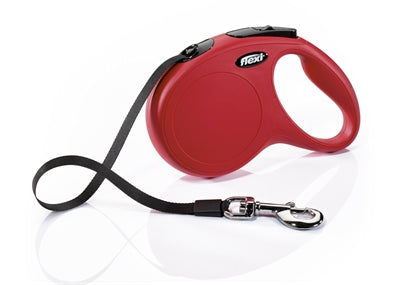 FLEXI hondenriem Classic Tape rood M 5 m
