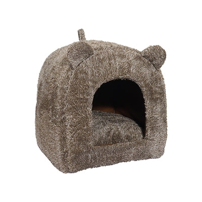 Rosewood Teddy Igloo Cat Bed Brown 38 x 38 x 40 cm