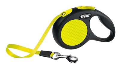 Flexi oprollijn New Classic Neon Tape zwart/geel L 5 m