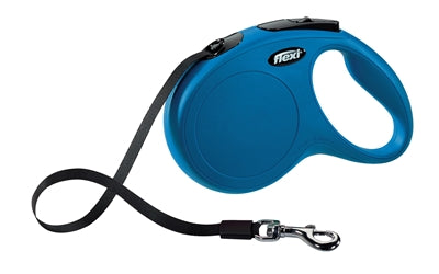 FLEXI Classic Tape Retractable Leash Blue M 5 m