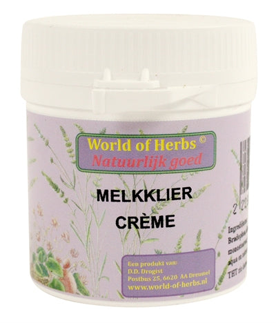 WORLD OF HERBS Crème Phytothérapie Glande Mammaire 50 g