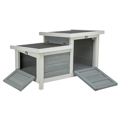 TRIXIE rodent house with 2 entrances grey/white 70 x 45 x 43 cm