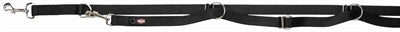 TRIXIE DOG LEASH PREMIUM ADJUSTABLE BLACK 300 x 2.5 cm