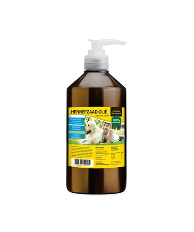 UTOPIA DIERTOTAAL HEMP SEED OIL WITH PUMP 1 LTR