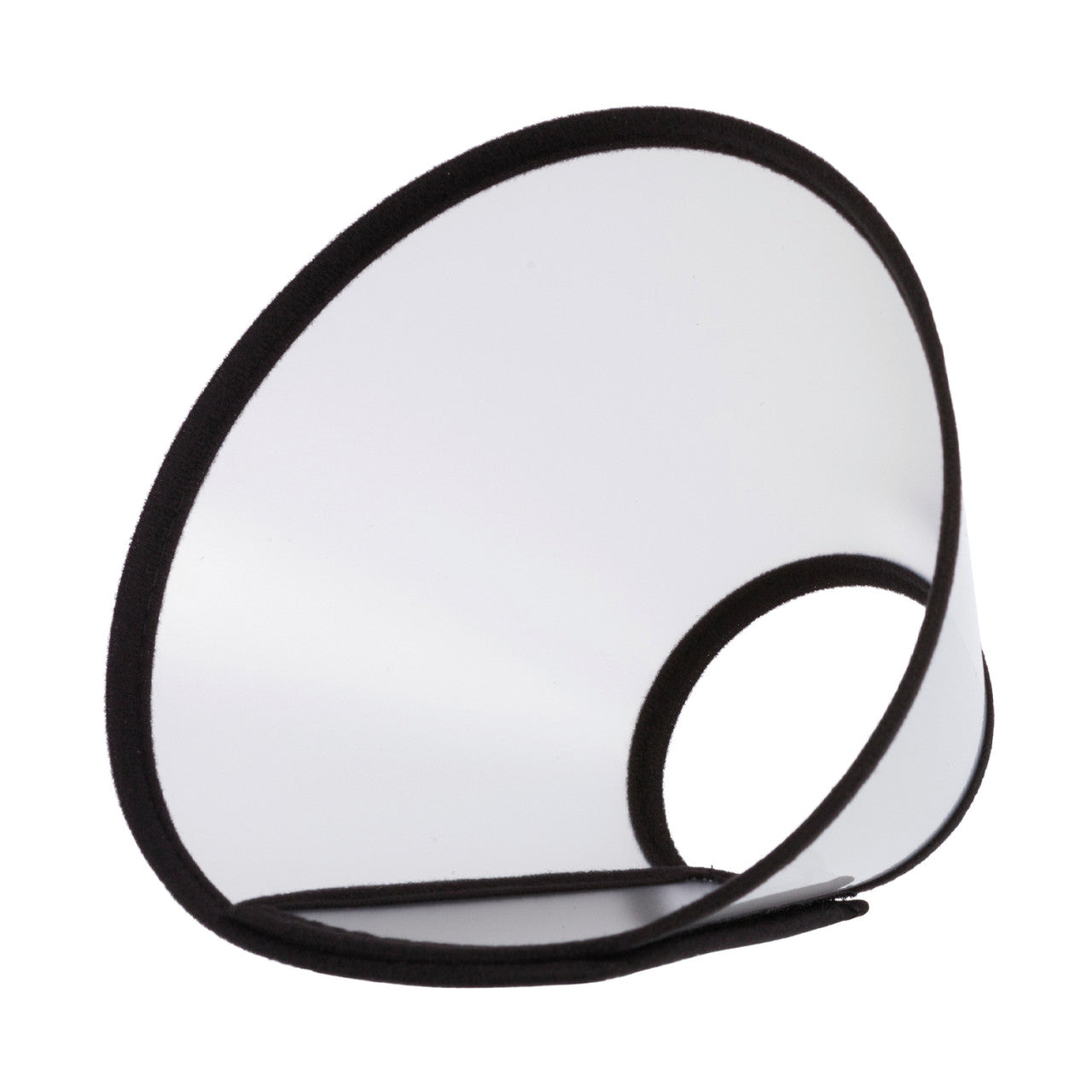 TRIXIE transparent plastic protective collar with Velcro, 18-23 x 8 cm