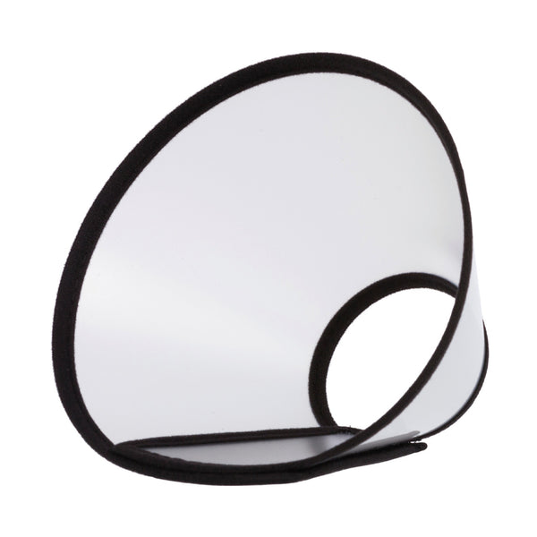 TRIXIE transparent plastic protective collar with Velcro, 18-23 x 8 cm