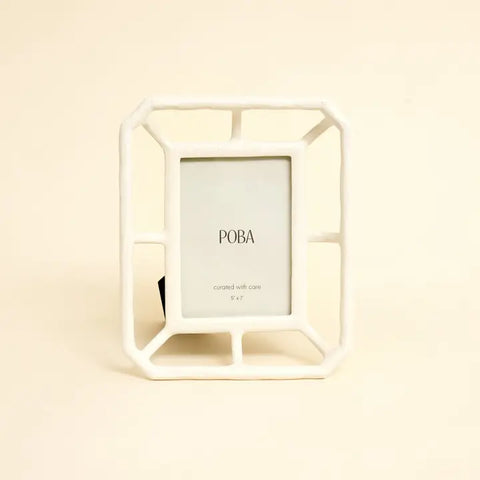 Modern Mesh 5x7 Photo Frame – Stylish Desk & Shelf Décor