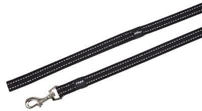 ROGZ FOR DOGS Snake Leash Long Black L 16 mm x 1.8 m
