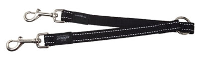 ROGZ FOR DOGS Fanbelt Splitter Black 20 mm x 33 cm