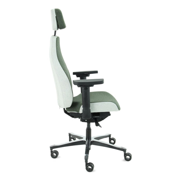Headrest Olive - Office Chair Facet Wool Olive/Ashgrey