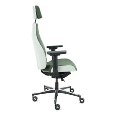 Headrest Olive - Office Chair Facet Wool Olive/Ashgrey