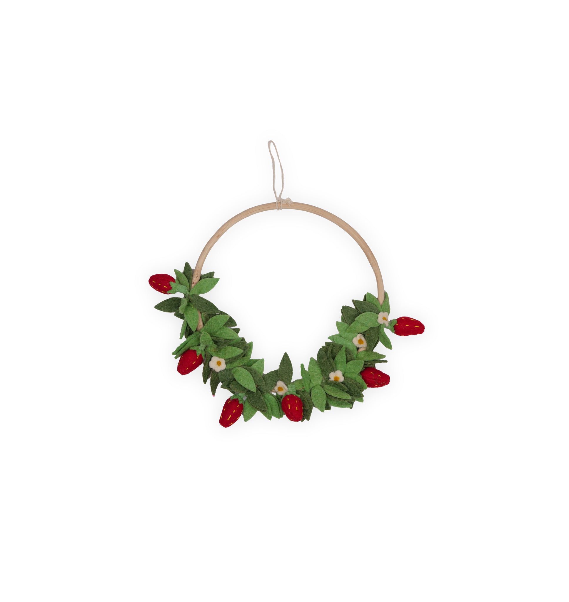 Kidsdepot krans Flower Hoop Strawberry - rood