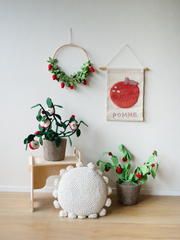 Kidsdepot krans Flower Hoop Strawberry - rood