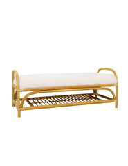 Kidsdepot bench Banu natural - white