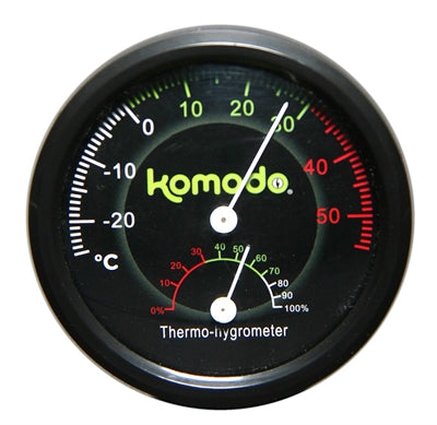 KOMODO analoge thermometer/hygrometer 8 cm