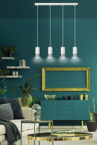 FUMIKO 4 WH/CHROME
