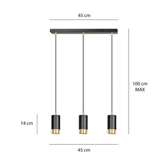 FUMIKO 3 BL/GOLD