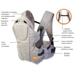 Porte-bébé Dreambaby ajustable 3-en-1 Oxford pour nouveau-nés et enfants jusqu'à 15 kg - Convient à toutes les tailles
