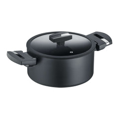 B.Green Cooking Pot with Glass Lid Ø 24 cm