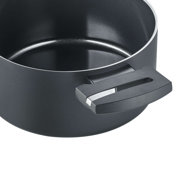 B.Green Cooking Pot with Glass Lid Ø 24 cm