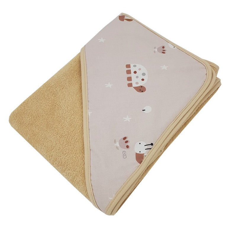 Capuchonhanddoek BIJEN/BEIGE