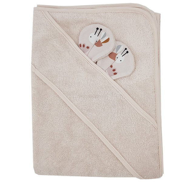 Housse de bain en bambou ABEILLES/BEIGE