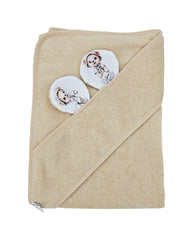 Bamboo bath cover Gardener Bear / Beige