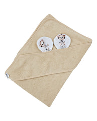 Bamboo bath cover Gardener Bear / Beige