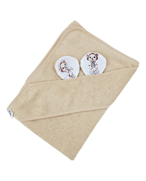 Bamboo bath cover Gardener Bear / Beige