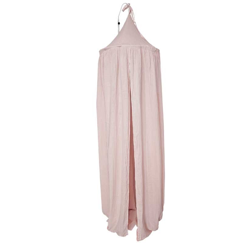 Mousseline hemelbedje voor de wieg - roze