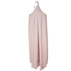 Mousseline hemelbedje voor de wieg - roze