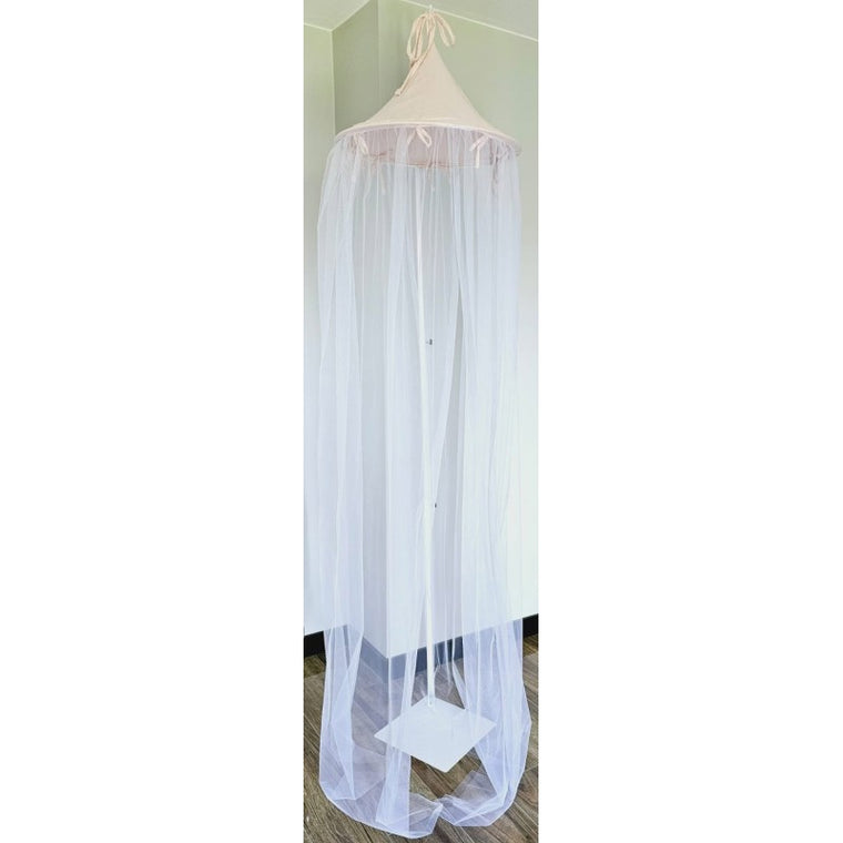 Ciel de lit mousseline+tulle BEIGE