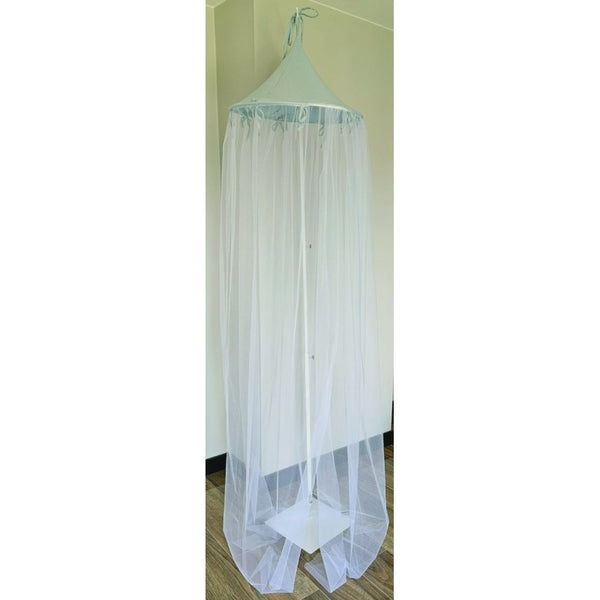 Ciel de lit en mousseline et tulle MENTHE