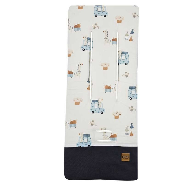 Stroller insert with memory foam Giraffe/Blue