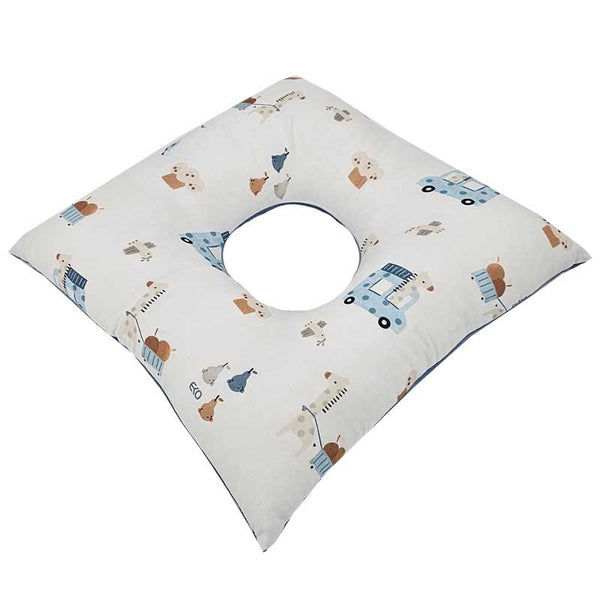 Coussin post-partum Girafe/Bleu