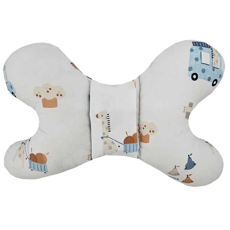 Oreiller papillon GIRAFFE/BLEU