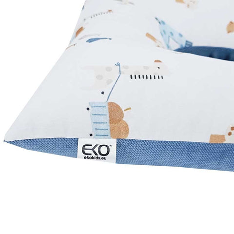 Coussin post-partum Girafe/Bleu