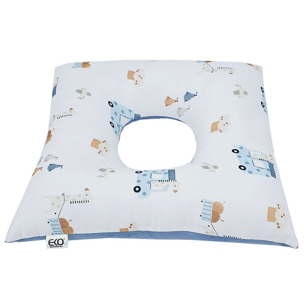 Coussin post-partum Girafe/Bleu