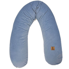 Fluwelen voedingskussen Giraffe/Blauw