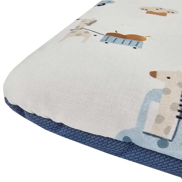 Pillow 40 x 60 cm Giraffe/Blue