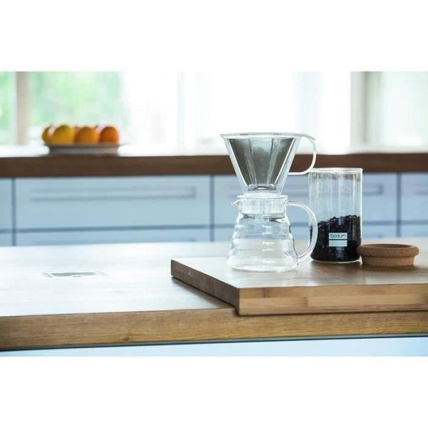 Cafetière - BODUM - Melior - Filtre permanent en acier inoxydable - 8 tasses - 1,0 L - Transparent