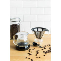 Cafetière - BODUM - Melior - Filtre permanent en acier inoxydable - 8 tasses - 1,0 L - Transparent