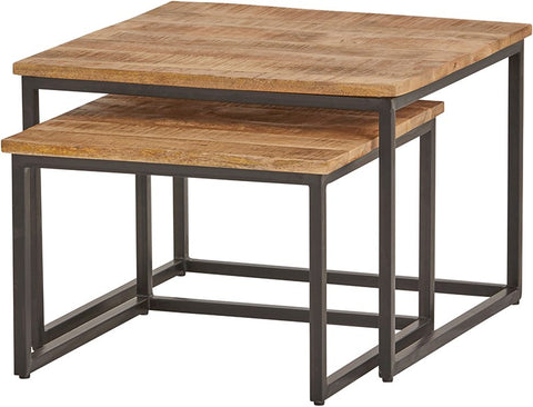 Table basse carrée Cuba, lot de 2, taille moyenne