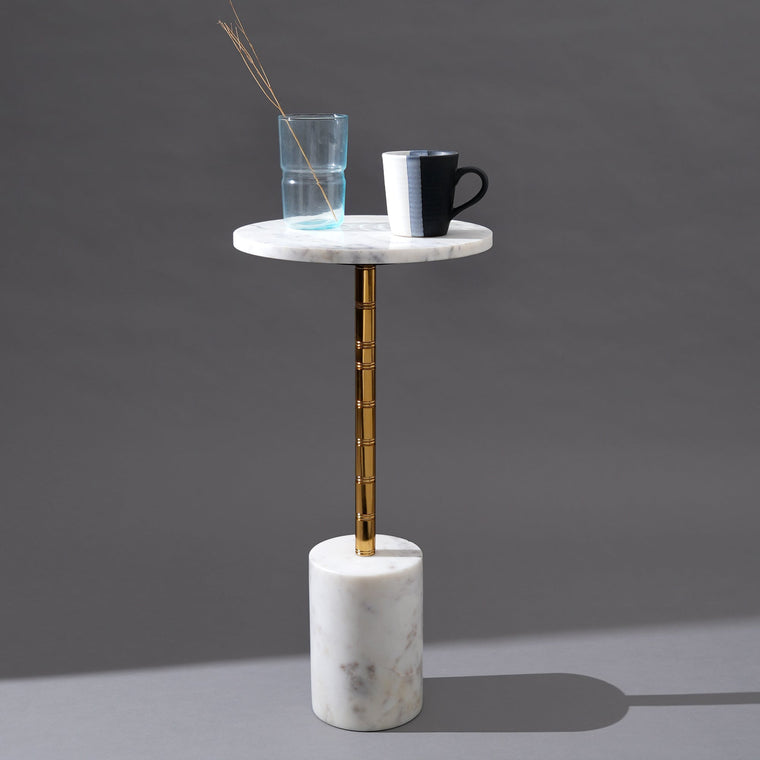 Table d'appoint de luxe en marbre