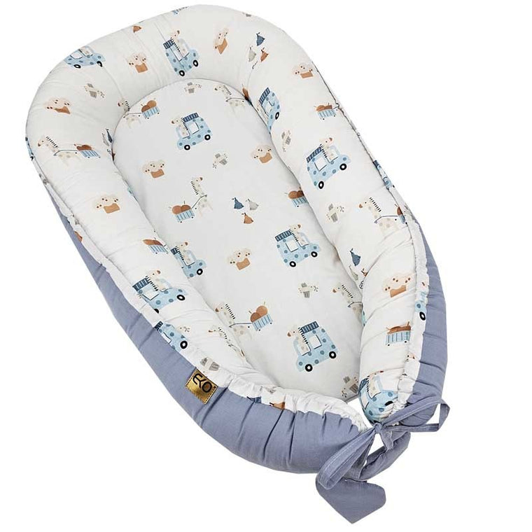 Cocon d'emmaillotage bébé en coton GIRAFFE
