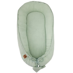 Cocon de bébé en mousseline MENTHE