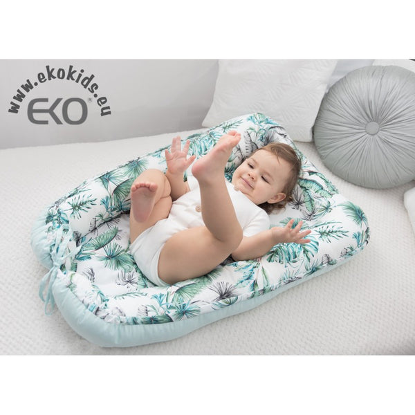 Cocon de bébé en mousseline MENTHE