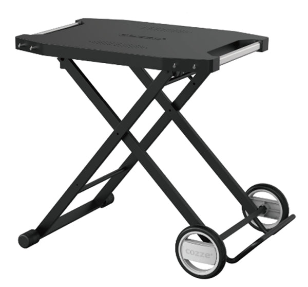 Foldable Plastic Work Trolley with Steel Frame and Wheels